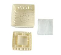 VALICLUD Tofu Making Mold Box with Cotton Gauze Simple Kitchen Tool for Homemade Vegan Tofu and Practical Mold for Easy DIY Soybean Curd Preparation