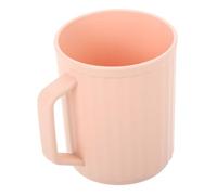 VALICLUD Toothbrush Cup Plastic Bathroom Tumbler Rinse Cup Handle for Travel and Boys and Girls and Lightweight