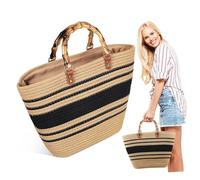 VALICLUD Tote Purse Bag Beach Bags for Women Summer Braided Handbag Crochet Tote Leisure Travel