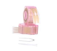 VALICLUD Traceless Double Eyelid Tapes Beauty Eye Patch 600Pcs Fiber Adhesive Tape for Lifting Eyes Easy Fix Home Salon Use with Fork Tweezer