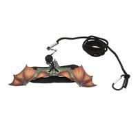 VALICLUD Traction Rope Harness Wings for Reptile Leash, Outdoor Pulling Strap for Small Pets like Chameleons and Squirrels, Orange Adjustable Pet Harness