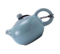 VALICLUD Traditional Chinese Kungfu Ceramic Teapot Porcelain Teaware with Elegant Ice Crack Glaze Handmade Tea Brewing Pot for Loose Leaf Tea at Home Office Restaurant Camping
