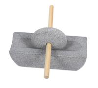 VALICLUD Traditional Stone Mill Manual Hand Crank Spice Coffee Bean Medicine Compact Portable for Tea Leaves and