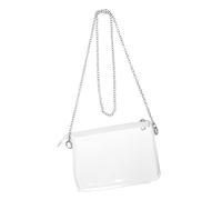 VALICLUD Transparent Crossbody Concert Bag for Women Clear Stadium Approved Phone Purse with Zippered Mobile Storage for Travel Shopping and Events