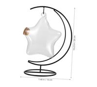 VALICLUD Transparent Glass Star Wishing Bottle with Secure Lid Landscape Jar for DIY Origami Stars Plants Decorative Crafts Home Decor and Creative Projects