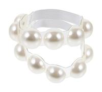 VALICLUD Transparent Pearl High Heel Shoe Straps Replacement for Women Heels Comfortable Anti-slip Laces Preventing Slippage Fashionable Shoe Accessory for Strapless Pumps and Sandals