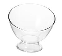 VALICLUD Transparent Trifle Bowl PP Material Non Slip Base Multi Function Dessert and Fruit Salad Bowl for Yogurt and Ice Cream Household Use