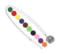 VALICLUD Tree of Life Necklace Aromatherapy Perfume Pendant Tree Necklaces for Women Stainless Steel Aromatherapy Diffuser Pendant
