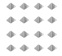 VALICLUD Triangular Snowboard Grip Stomp Pad, Zinc Alloy | Textured Silver Studs, Easy Removal and Cold-weather Adhesion Aid, for Snowboard Boots Soles and Quick Board Setup