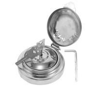 VALICLUD Truck Lockable Gas Cap Cover with Integrated Metal Mesh Protection and Easy Installation Heavy Duty Metal Fuel Tank Lock for Trucks and Logistics Fleet Security