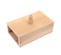 VALICLUD Tuning Fork Resonance Box with Silent Base for Sound Healing Meditation and Classroom Use Wooden Vibration Amplifier Light Yellow