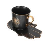 VALICLUD Turkish Blue Eye Ceramic Milk Cup European Style Tea Cup Decorative Coffee Mug for Home and Use with Elegant Simple Design