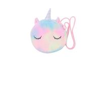 VALICLUD Unicorn Shape Cross Body Shoulder Bag Plush Storage Pouch | Stylish Casual Carry for Shopping and Parties, Compact Design for Small Items, Easy to Take