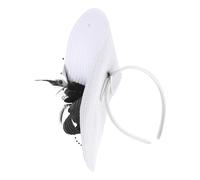 VALICLUD Unique Fascinator Hat for Women Handmade Flower and Plume Designed Hat Headpiece for Weddings Evening Events and Tea Parties