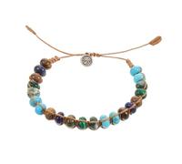 VALICLUD Unique Handwoven Beaded Bracelet for Men and Women Adjustable Natural Stone Wrist Jewelry Stylish Multi-color Design for Everyday Wear and Travel