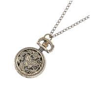 VALICLUD Unique Pocket Watch for Women Men Vintage Style Small Size Watch Silver Chain