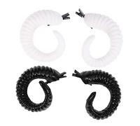 VALICLUD Unique Sheep Horns Hair Clips Black White Halloween Cosplay Headwear Accessories for Costume Parties Festivals Carnival and DIY Hair Decoration