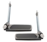 VALICLUD Universal Wheelchair Footrest with Sturdy Rising Design and Folding Thickened Footplates Including Pole Suitable for Wheelchair Users at Home or Hospital Random Color