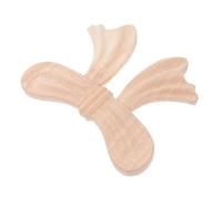 VALICLUD Unpainted Solid Wood Bow Onlay Carvings Relief Furniture Appliques for Bedroom Wall Decor Natural Texture Vintage Style Wooden Cutout Centerpiece for Wardrobe and Living Room