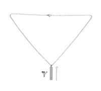 VALICLUD Urn Pendant Necklace in Stainless Steel Cremation Jewelry for Ashes Memorial Pendant for Men Keepsake Dead