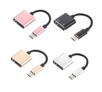 VALICLUD USB C to Audio Adapter Type-c Converter with Tpe Cable for and More Aluminum Shell Stable Transmission Charge and Listen Simultaneously Plug and Play Silver