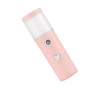 VALICLUD USB Rechargeable Facial Mist Sprayer Portable Hydrating Nano Humidifier for Face Skin Moisturizing Suitable for Dry Oily Combination Types Makeup Beauty Care Pink