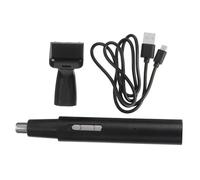 VALICLUD USB Rechargeable Metal Nose Hair Trimmer with Ear Clippers Painless One-Button Design Men and Women Grooming Tool Built Battery for Convenient Hair Removal