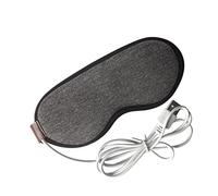 VALICLUD USB Steam Eye Mask for Dry Eyes Relief Comfortable Blindfold Hot Compress for Sleep Aid at Home Travel Washable and Easy to Use Grey Color