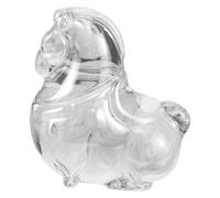 VALICLUD Versatile Crystal Horse Statue for Entryway Cabinets and Office Decor Charming Fat Horse Figurine with Sophisticated Flair Desktop Animal Ornament