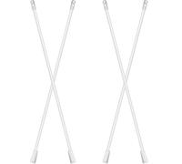 VALICLUD Vertical Blind Wand Replacement No Tools Required 4pcs with Hook Plastic Curtain Pull Rod Practical to Use for Office and Hotel Use