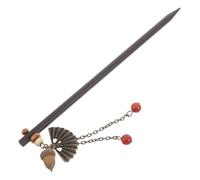 VALICLUD Vintage Acorn Wood Hair Stick with Tassel Design Ethnic Long Hairpin for Women for Weddings Parties and Travel Unique Chinese Hair Accessories