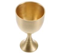 VALICLUD Vintage Brass Temple Liquor Cup Sacred Goblet for Worship and Sacrificing Supply with Smooth Mellow Surface Premium Sturdy Material for Religious Ceremony and Home Decoration