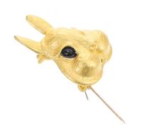 VALICLUD Vintage Bunny Brooch Pin Retro Golden Plated Rabbit Badge Bunny Lapel Pin for Weddings Parties and Daily Wear for Friends and Loved Ones