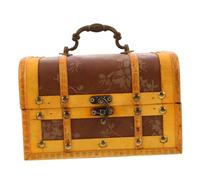 VALICLUD Vintage Chinese Jewelry Box Wooden Retro Keepsake Storage Chest Portable Travel Friendly Decorative Treasure Organizer for Women Home Decor