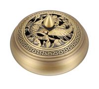 VALICLUD Vintage Copper Incense Burner Artistic Aroma Censer for Zen Tea Ceremony Desktop Decoration Retro Furnace and Elegant Home Ornament for Study Bedroom Yoga Spa