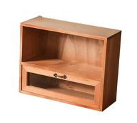 VALICLUD Vintage Cosmetic Storage Cabinet Wooden Drawer Makeup Organiser for Dressing Table Home Office