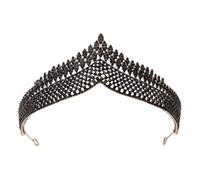 VALICLUD Vintage Crown Tiara Rhinestone Bride Hair Material Wedding Party Accessories for Women Era Dress up Occasion