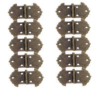 VALICLUD Vintage Decorative Hinges for Wooden Boxes Easy to Install Antique-Style Hardware for Crafting Jewelry Cases and Storage Chests