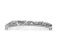 VALICLUD Vintage Dragon and Metal Comb Wide Tooth Hair Styling Tool for Men and Women for Beard and Travel Use Functional Decorative for Special Occasions