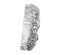 VALICLUD Vintage Dragon Carved Metal Comb for Hair Styling Unique Decorative Tool for Men and Women for Travel and Daily Use Detailed Engravings