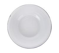 VALICLUD Vintage Enamel Mixing Bowl Large Capacity Round Basin for Washing Vegetables Mixing Dough and Serving Retro Kitchen Salad and Soup Bowl with Smooth Easy Clean Surface