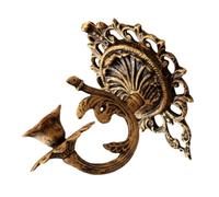 VALICLUD Vintage European Aristocratic Cast Iron Wall Candle Holder Rustic Dual-function Sconce for Living Bedroom Dining Area Decorative Hanging Candle Fixture