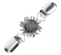 VALICLUD Vintage Flower Sweater Shawl Clip for Women Cardigan Brooch with Elegant Scarf Buckle Design Lightweight and Compact Accessory for Dress and Sweater Closure