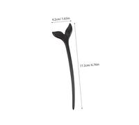 VALICLUD Vintage Handmade Black Wooden Hair Stick Chinese Style Hair Fork for Women Elegant Classic Hairpin for Buns Hanfu Accessories