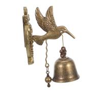 VALICLUD Vintage Hummingbird Doorbell Bell Copper Wind Chime for Outdoor Wall Hanging Melodious Animal Chime with Retro Style for Garden Patio Entrance Metal Indoor and Outdoor Use
