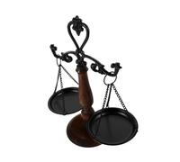 VALICLUD Vintage Jewelry Display Scale Compact and Iron Balance Ornament for Lawyer Office Desk Decor Symbolic Justice Scale for Law Students and Home Study