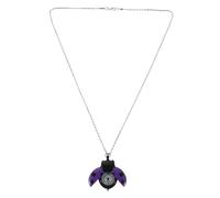 VALICLUD Vintage Ladybug Pocket Watch Necklace Small Lightweight Quartz Charm for Women Portable Beetle Purse Accessory for Everyday Use and Costume Parties Purple