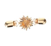 VALICLUD Vintage Metal Sweater Clip for Women Lightweight Flower Brooch Cardigan Shawl Collar Clasp Clothes Fastener Pin for Female Sweaters and Scarves Elegant Multifunctional Accessory