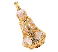 VALICLUD Vintage Middle Eastern Style Refillable Perfume Bottle with Airtight Seal for Essential Oils and Aromatherapy Small Travel Glass Fragrance Container Light Protective Decorative