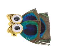 VALICLUD Vintage Owl Brooch for Women Artisan Quality Bird Jewelry Durable Animal Pin with Unique Plume Design Fashionable Sweater Clip Accessory Fashion Lovers